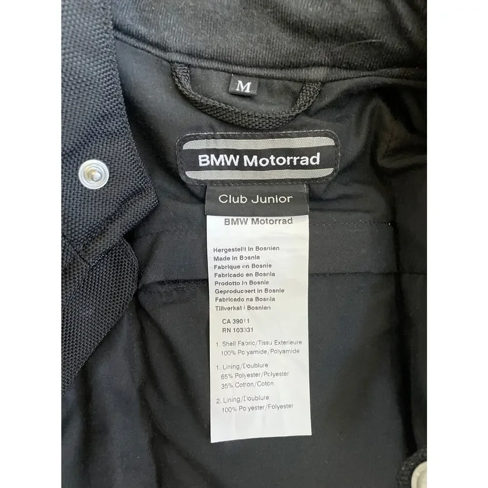BMW Juniors Size Medium‎ Black Blue Motorad Club Rider Racing Jacket